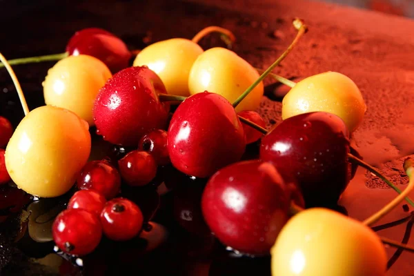 Paradise Red Yellow Cherry — Stock Photo, Image