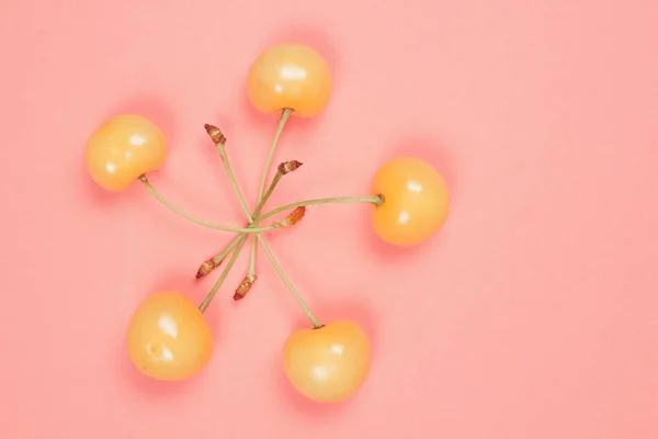 Żółty Cherry Pop Art — Zdjęcie stockowe