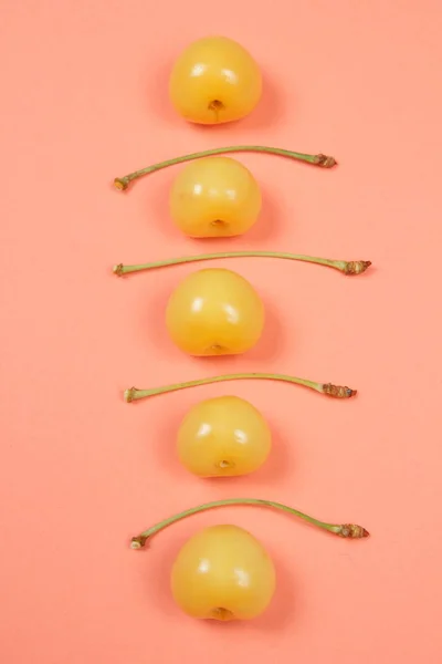 Gelbe Kirsche Pop Art — Stockfoto
