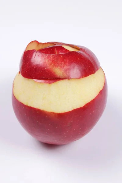 Φλούδα μήλου για το πρωινό — Φωτογραφία Αρχείου
