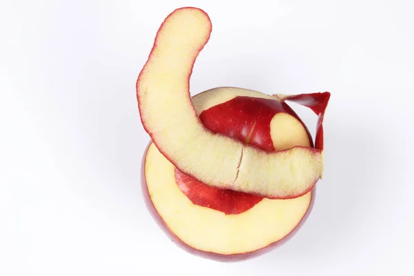 Skórka jabłko na śniadanie — Zdjęcie stockowe