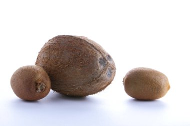 Kivi pop sanat siyah ve beyaz arka plan üzerinde