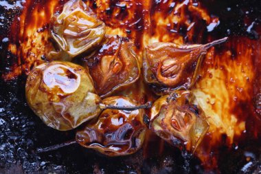 Restoran için bal ile Armut tatlısı