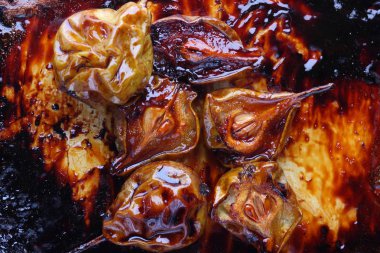 Restoran için bal ile Armut tatlısı