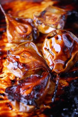 Restoran için bal ile Armut tatlısı