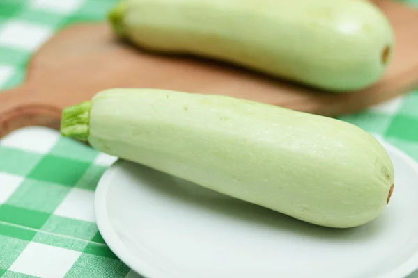 Green Courgettes Chopped Cooking Home Kitchen — Stock Photo, Image