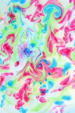 Soyut uzay arka plan, sıvı magma akışı, iklim bölgeleri, tasarımcı için yaratıcı desen çok renkli boyalar