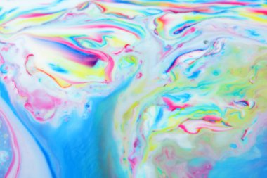 Sıvı, soyut arka plan üzerinde bir yunus desen, bir yunus ile çok renkli bir desen ile yaratıcı bir arka plan görüntüsü soyut bir yunus boyalı