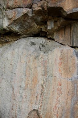 Granit arka plan, taş, soyut taş doku, çevre sorunları, tektonik plaka kırık, deprem sonuçları, bitkilerde Granit kayalar içinde çatlaklar