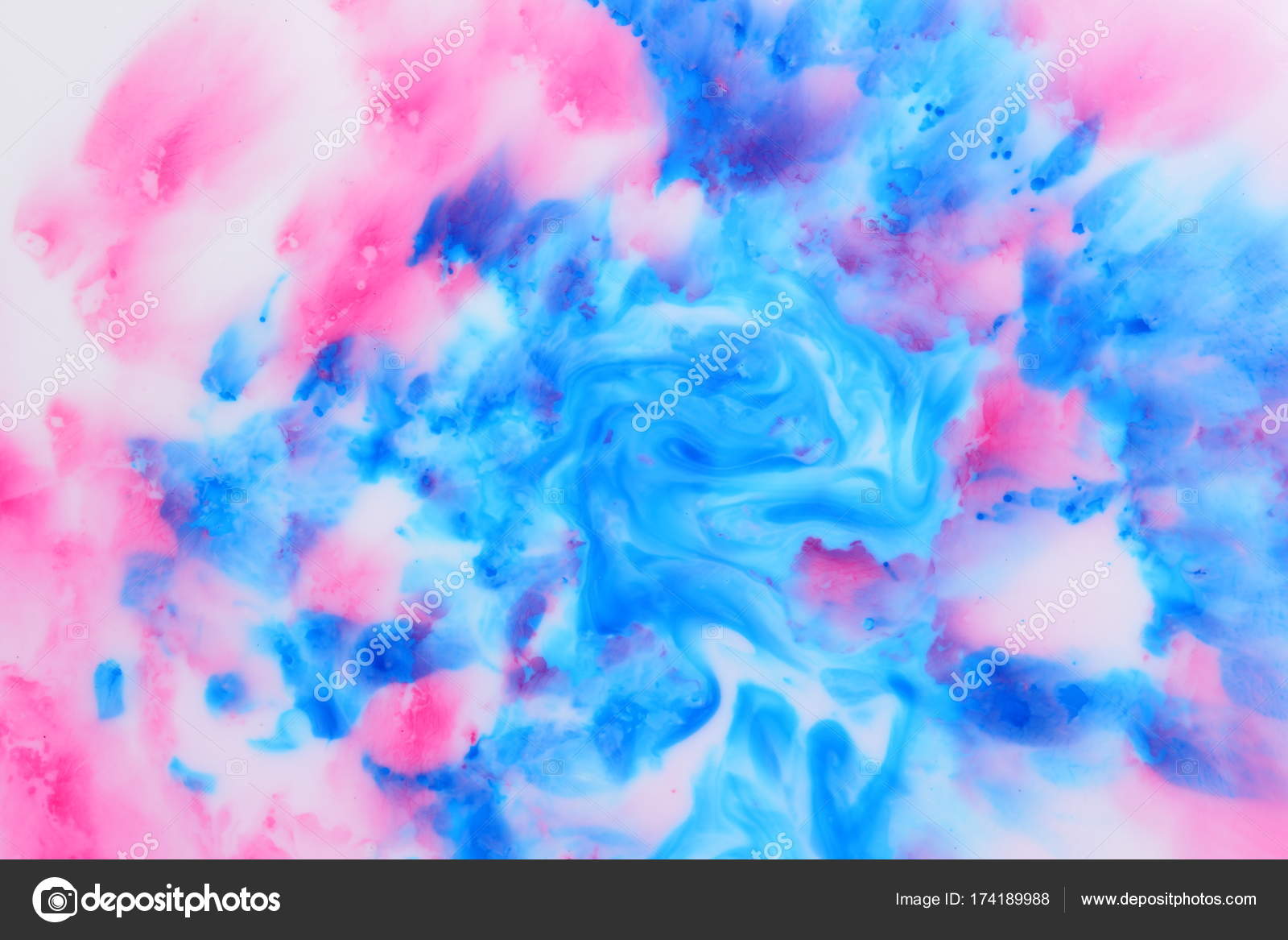 blue pink white