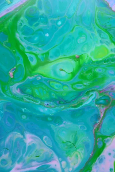 Manchas abstractas rosadas verdes en el fondo cósmico líquido, rosa verde, textura pop art, fondo minimalista para el diseñador, patrón multicolor, fondo sucio del líquido — Foto de Stock