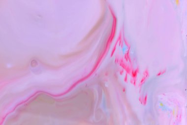 Holografik arka plan süt, kozmik holografik model, Minimalizm, pop art doku tasarımcı için sıvı, çok renkli lekeler üzerinde boya ile