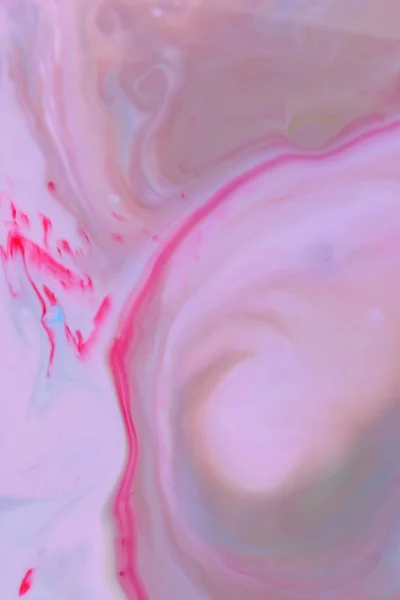 抽象全息背景与油漆在液体 五颜六色的污渍牛奶 宇宙全息图案 极简主义 流行艺术纹理为设计师 — 图库照片