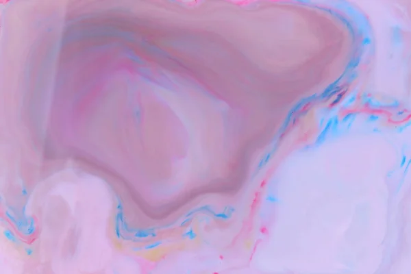 Fundo Holográfico Abstrato Com Pintura Líquido Manchas Multicoloridas Leite Padrão — Fotografia de Stock