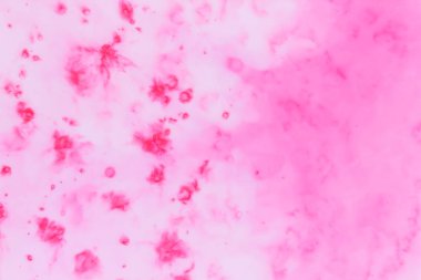 Beyaz sıvı, pembe holografik özgeçmişlerine pembe boya lekeleri süt, kozmik desen, minimalizm, pop art doku Tasarımcısı, sanat için soyut