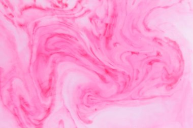 Pembe beyaz arka plan, pembe suluboya desen lekeleri sıvı, pop art doku, kumaş tasarım tasarımcı, pembe, blank için minimalist arka plan üzerinde renkli,