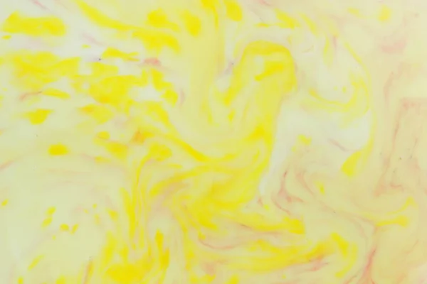 Abstract yellow purple background, pastel pattern, yellow and purple paint in white liquid, stains on milk, art, minimalistic background, blank for designer, pop art