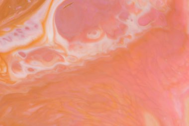 Holografik çok renkli arka plan üzerinde sıvı, pastel desen, çok renkli doku ile boya boşanmalar, lekeleri süt, sanat, minimalist arka plan, tasarımcı için pop art boş