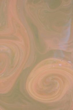 Holografik çok renkli arka plan üzerinde sıvı, pastel desen, çok renkli doku ile boya boşanmalar, lekeleri süt, sanat, minimalist arka plan, tasarımcı için pop art boş