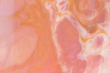 Holografik çok renkli arka plan üzerinde sıvı, pastel desen, çok renkli doku ile boya boşanmalar, lekeleri süt, minimalist arka plan, boş Tasarımcısı, pop art