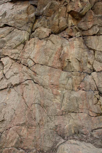 Granite Rocks Faults Background Old Stones Destruction Granite Wall Ecological — Stock Photo, Image