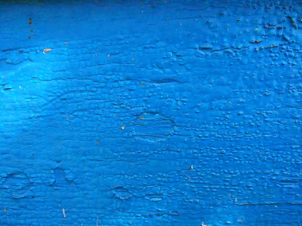 一个蓝色的木质表面的纹理 抽象彩色背景的老彩绘木材 蓝色自然图案的设计师 简约背景 — 图库照片
