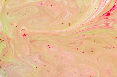 Şeffaf yaratıcılık. Moda duvar kâğıdı. Beton arka planda soyut çok renkli sıvı sanat. Dijital sanat. Soyut çok renkli gradyan arkaplan. Tasarım arka planı