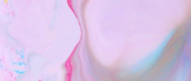 Akışkan sanat. Moda duvar kâğıdı. Soyut çok renkli arkaplan. Sanal arkaplan. Tasarım arka planı. Geniş Ekran