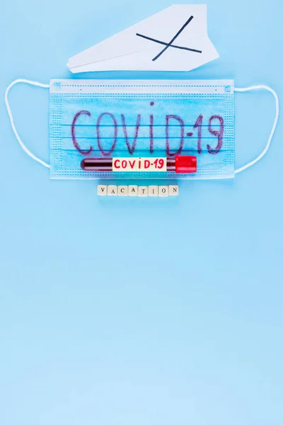 Inställda Semesterresor Med Covid Coronavirus Konceptet Resor Inställda Pandemi Coronavirus — Stockfoto