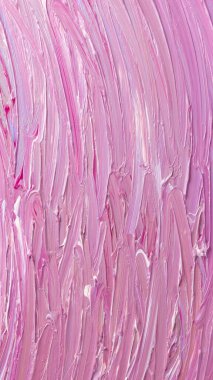 Soyut sanat geçmişi. El yapımı çok renkli soyut arkaplan. Pembe boyalı desen. Pembe fırça darbeleriyle akrilik boya dokusu. Duvar kağıdı için boş