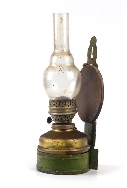Kerosene lamp on a white background Stock Picture
