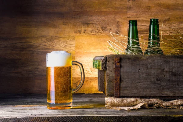 Beer in a box — Stock Photo, Image