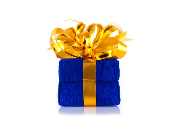 Caja de regalo azul — Foto de Stock