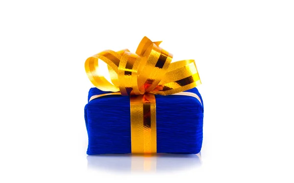 Caja de regalo azul — Foto de Stock