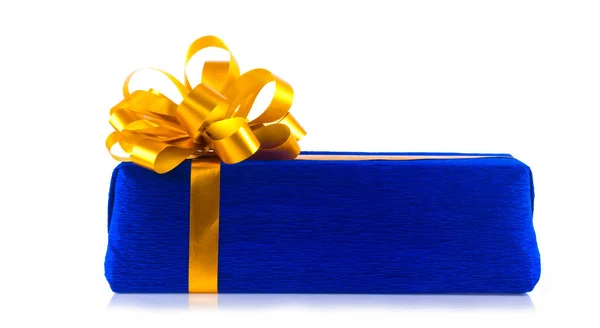 Caja de regalo azul — Foto de Stock