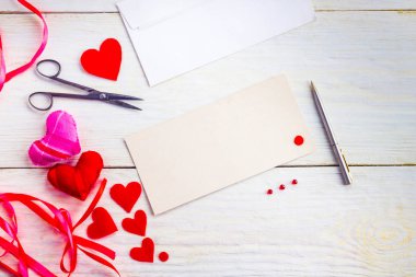 Sevgililer günü boş tebrik kartları