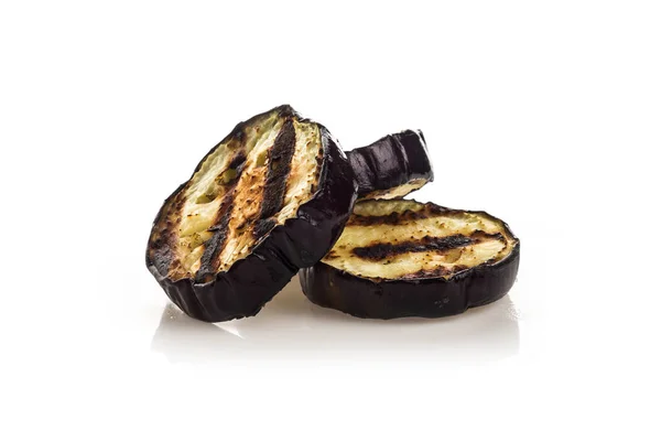 Kızarmış patlıcan bir ızgara 