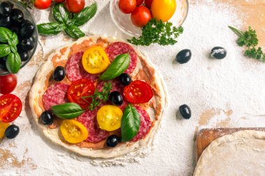 Mini pizza pişirme