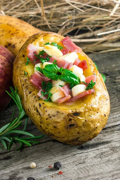 Baked potato closeup — Stock Photo, Image