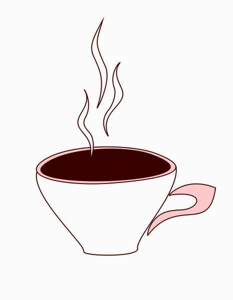 Taza de café negro caliente — Foto de Stock