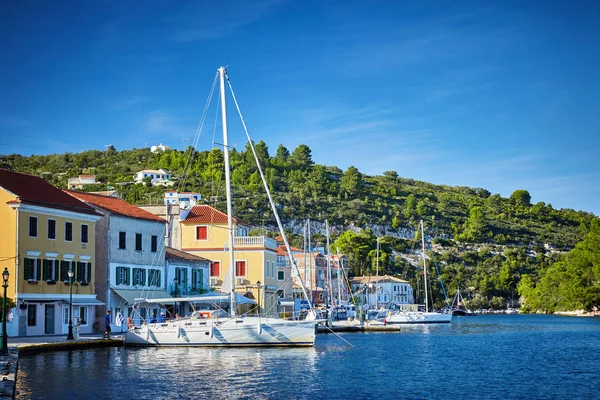 Gaios bağlantı noktası Paxos Adası Yunanistan.