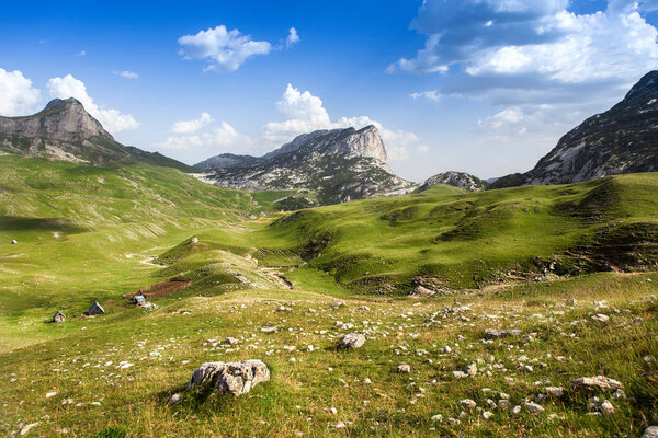Beautiful colorful mountain landscape nature background