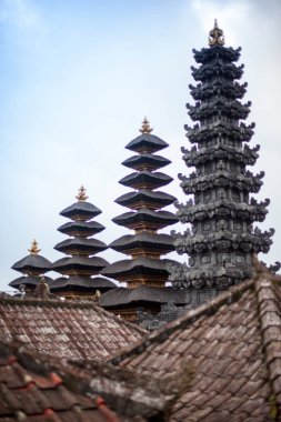 Görünüm Hindu anne Besakih Tapınağı, Bali Adası, Endonezya