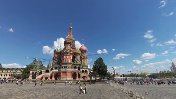 MOSCOU, RUSSIE - JUILLET 2017 : Eglise St Basils sur la place rouge. délai imparti — Video