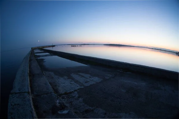 Piren Vid Havet Stenpiren För Fiske — Stockfoto