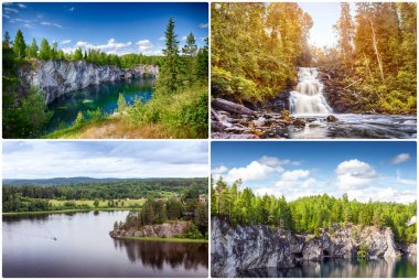 Ruskeala mermer ocağı, Karelia, Rusya