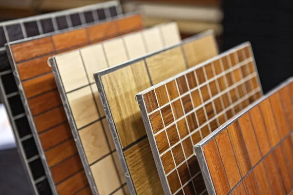 Piezas de parquet de madera, tabla para suelos — Foto de Stock
