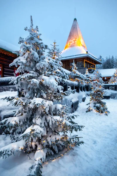 Babbo Natale villaggio Lapponia Finlandia — Foto Stock