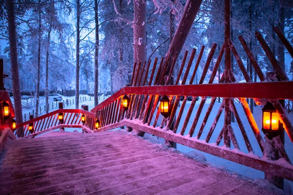 Pueblo de Santa Claus Laponia Finland —  Fotos de Stock