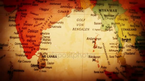 全球南部和东南亚洲-4 k — 图库视频影像